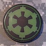 Star Wars Imperial Target Glow In The Dark PVC Rubber Morale Patch by NEO Tactical Gear Morale Patch - Hook Velcro Sewn On Back