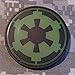 Star Wars Imperial Target Glow In The Dark PVC Rubber Morale Patch by NEO Tactical Gear Morale Patch - Hook Velcro Sewn On Back