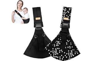 2PC Baby Sling Carrier,Upgraded Toddler Carrier with 4 Adjustable Strap,Baby Sling Easy to Wear and Lightweight Carrying 10-3