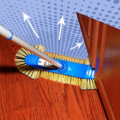 Euro Café Broom - European-Style Sweeper for Hardwood Floors, Linoleum and Vinyl, Ideal for Home, Kitchen, and Office