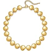 TOVABA Chunky Gold Chain Necklace Cuban Chain Link Thick Paperclip Chain Heart Chain Choker Necklace for Gift Fashion Jewelry