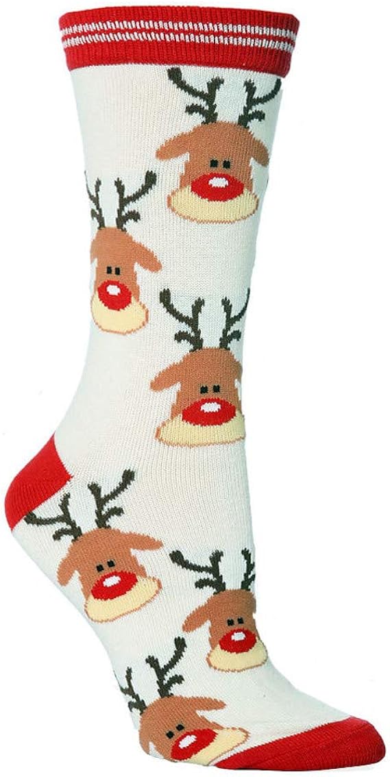 Immagini Natale Donne.1 Coppia Calzini A Maglia Per Natale Donne Uomini Casual Stampa Calzini Di Natale A Amazon It Abbigliamento