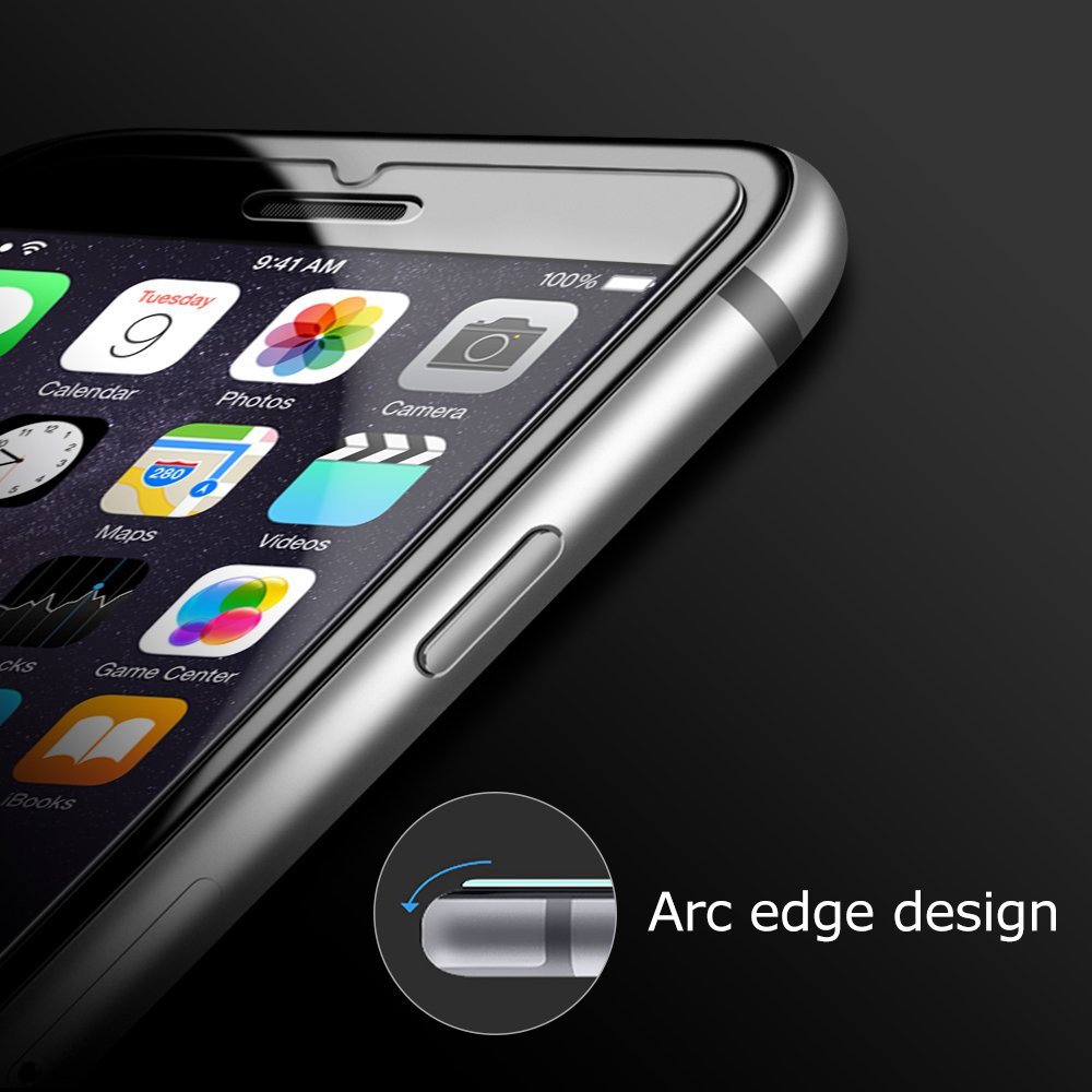 [2-Pack] iPhone 6S 6 Screen Protector Glass, Coolreall Tempered Glass Screen Protector HD Clear Bubble Free Scratch Resistance Protective Film for Apple iPhone 6S 6 [3D Touch Compatible] (0.25mm)