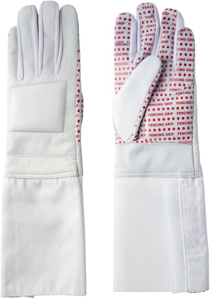 Pro-Style Dual Layer Padded Fencing Glove - Washable Fencing Glove w/Anti-Slip Coating, Internal Seams - Approved for FIE Competitions