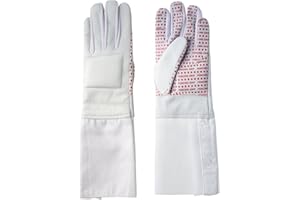 AMERICAN FENCING GEAR Pro-Style Dual Layer Padded Fencing Glove - Washable Fencing Glove w/Anti-Slip Coating, Internal Seams - Approved for FIE Competitions