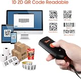 Tera Mini Bluetooth 1D 2D QR Barcode Scanner Wireless USB Wired Pocket Reader view 5