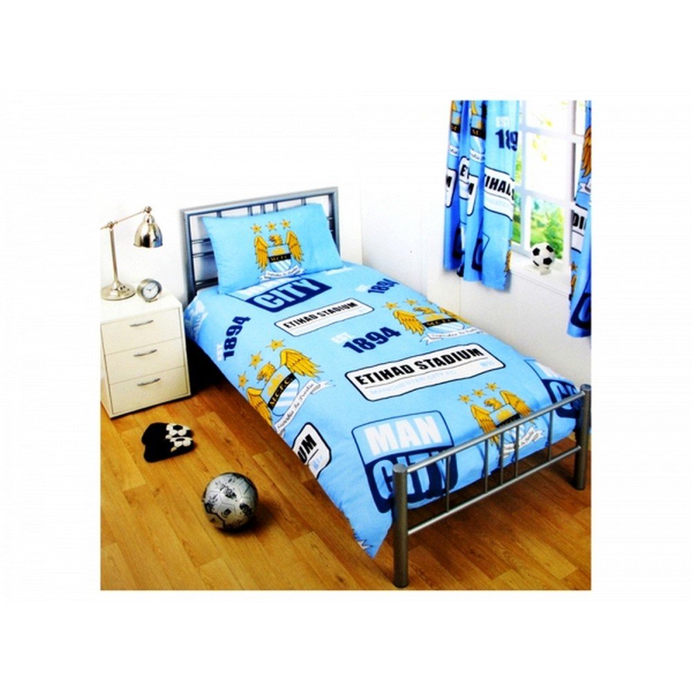 Manchester City Official Single Duvet Set - Multi-Colour