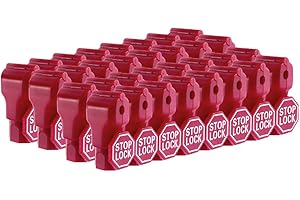 Lucky Monet 50PCS Anti-Theft Retail Security Stop Lock Anti Sweep Hook Lock for Pegboard Slat Wall