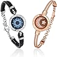 TOTWOO Touch Bracelets for Couples, Vibration & Light up for Love Couples Long Distance Relationship Gifts for Girlfriend Bluetooth Pairing Jewelry
