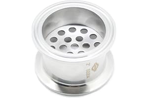 QiiMii Tri Clamp Filter Plate - High Pressure Sanitary Fitting with 6mm Holes, 2" Tri Clamp Size