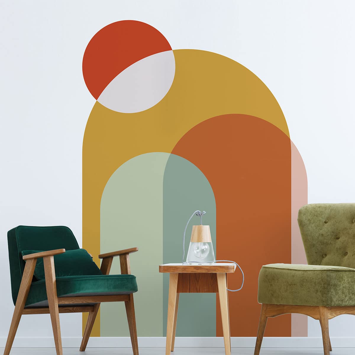 Ambiance Sticker Archi Crepuscolari Non-Woven Wallpaper Giant Frescoes Pre-Pasted Decorative Label H125 x L60 cm