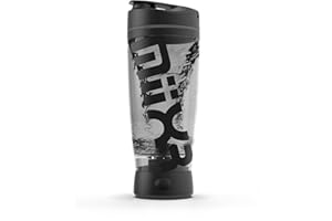 Promixx Original Shaker Bottle (MiiXR Edition) - Battery-powered for Smooth Protein Shakes - BPA Free, 20oz Cup (Black/Gray)