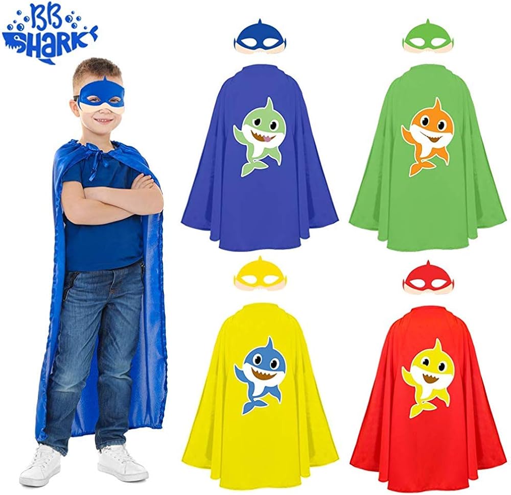 Superheroes Costume Set for Kids, Boys, Girls – 8-Piece Set - Dress-Up Group -Party Supplies-Durable Materials