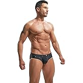 F plus R Men's Denim Print Swim Briefs