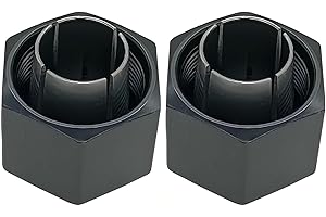 VIGORVIL 1/2" Router Collet 12.7mm replace For Dewalt 326286-04 DW6212 DW616 DW618, Craftsman router Hitachi 323-293, Boschh 2610906283 (2 Pck)