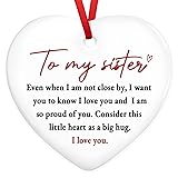 GEEMBI Sister Gifts for Women - Christmas Ornaments