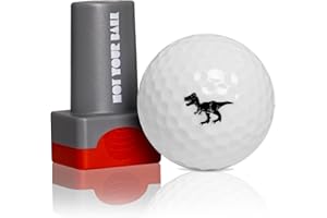 QUBI Golf Ball Stamp, Golf Ball Stamper, Reusable Self-Inking Golf Ball Stamp Marker to Identify Golf Balls, Golf Gifts Golf Accessories for Men and Women Golfers