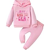 Klyatpxoen Baby Girl First Birthday Outfit In My One Year Old Era Hoodie Sweatshirt Fall Clothes 1st Birthday Pants Set