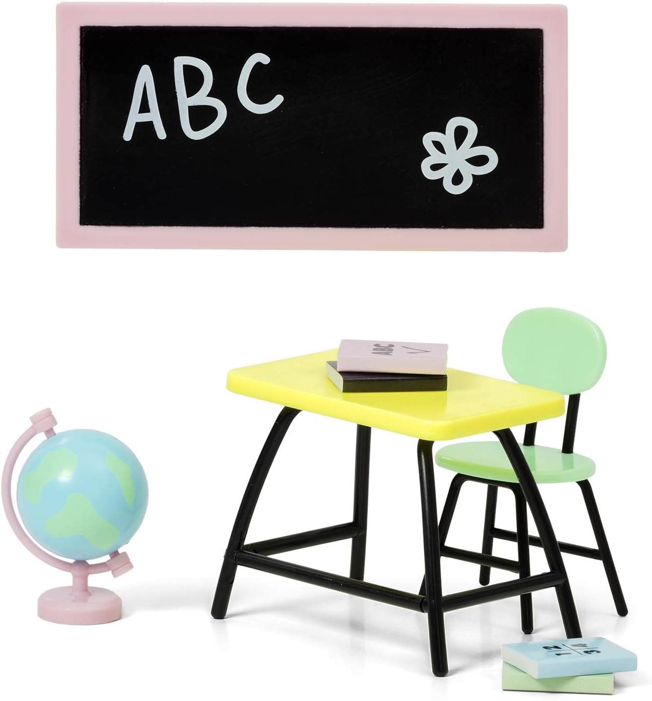 Melody Jane Lundby Dollhouse School Accessory Set Furniture for Homework 1:18 Scale