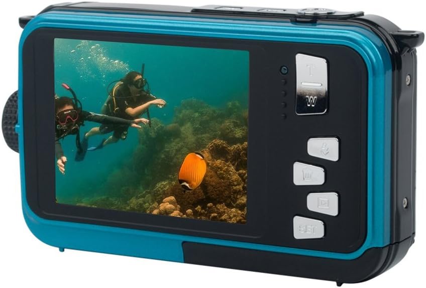 Double écran Caméra sousmarine Étanche Sports plongée Caméra vidéo numérique Amazon.fr Photo