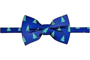 Retreez Christmas Joyful Christmas Tree Pattern Pre-tied Boy's Bow Tie
