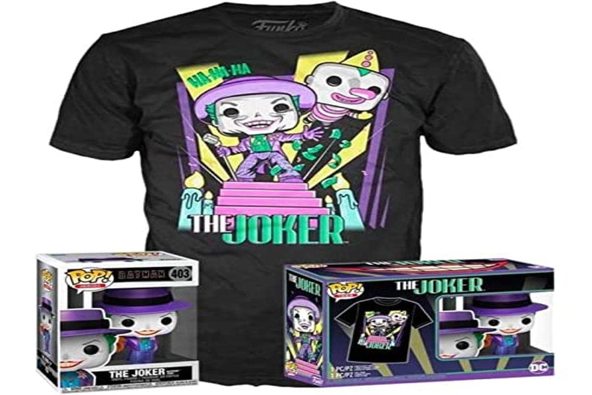 Funko Pop! Dc The Joker & Tea T-Shirt (Size L) Exclusive