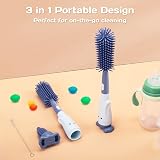 Alyvisun Silicone Bottle Brush Set Teat & Straw Brush Baby 3 in 1 view 2