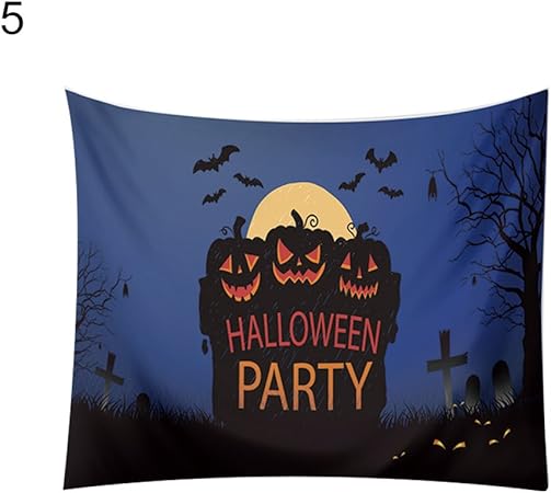 Ysoutstripdu Halloween Theme A Suspendre Tapisserie Serviette De