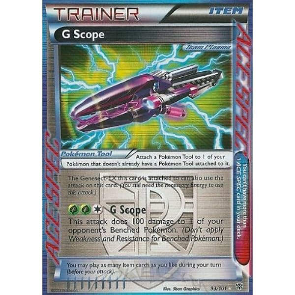Amazon Com Pokemon G Scope 93 Plasma Blast Holo Toys Games