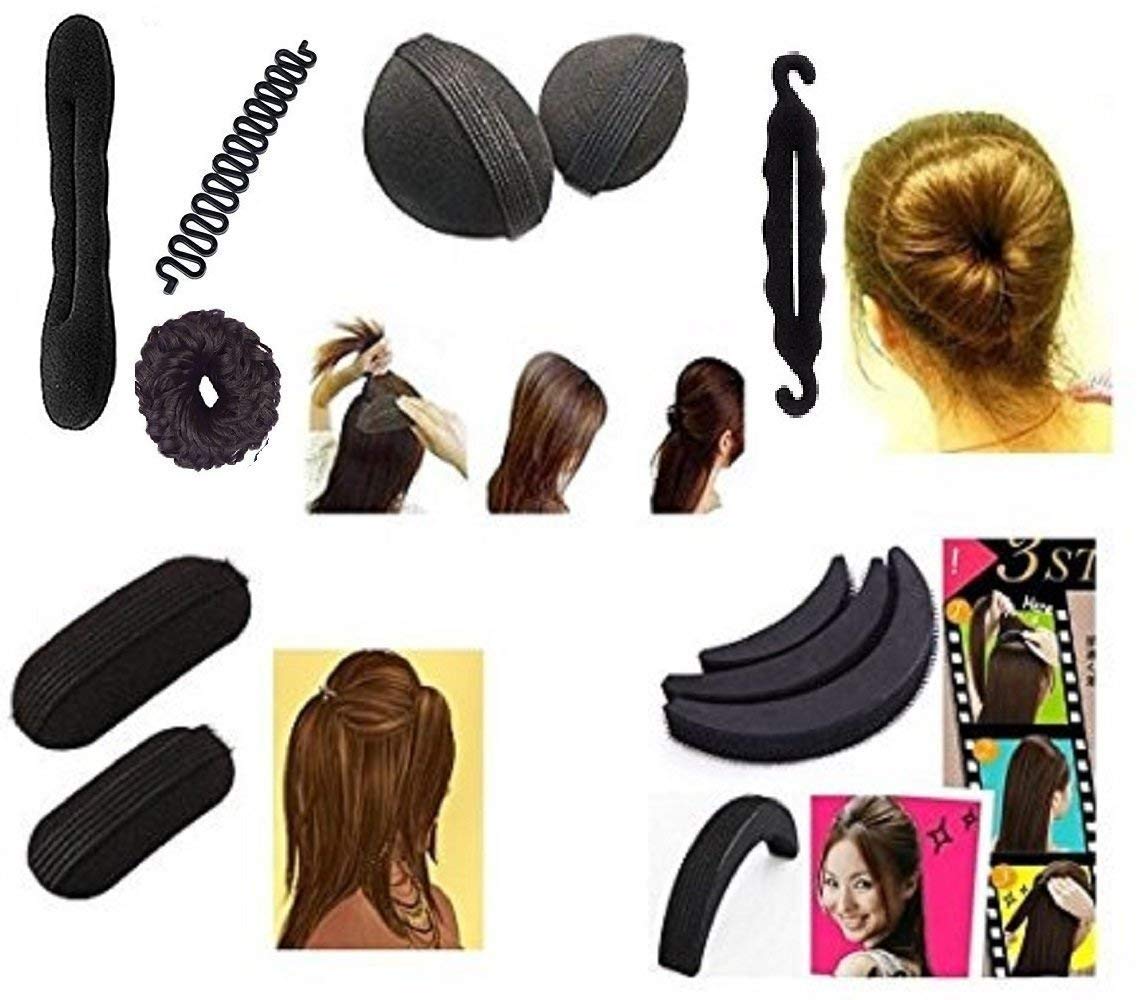 Buy Wizme Latest Hair Styling Tool Kit Including Hair Donuts Puff