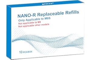 CLETINA 10PCS M8S NANO Original Needle Replaceable Refills - M8S Replacement Needle Cartridge Refills for Tattoo Use (NANO)