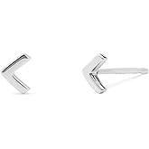 Boma Jewelry Sterling Silver "V" Chevron Stud Earrings