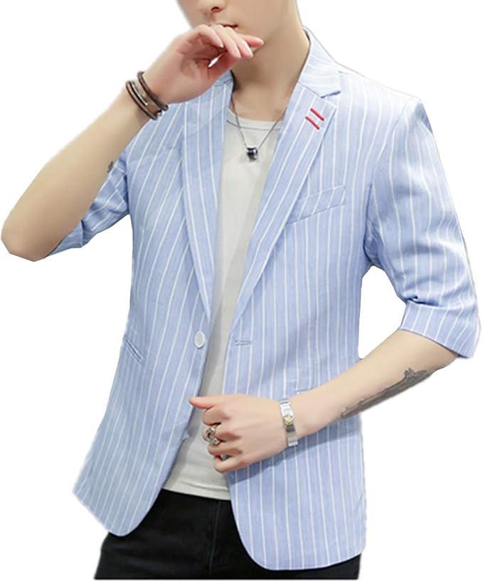 Amazon Co Jp Yojap 秋 メンズ テーラードジャケット サマー 冬 春 スーツ ビジネス オフィス カジュアルジャケット スリム 細身 ワンボタン 服 ファッション小物