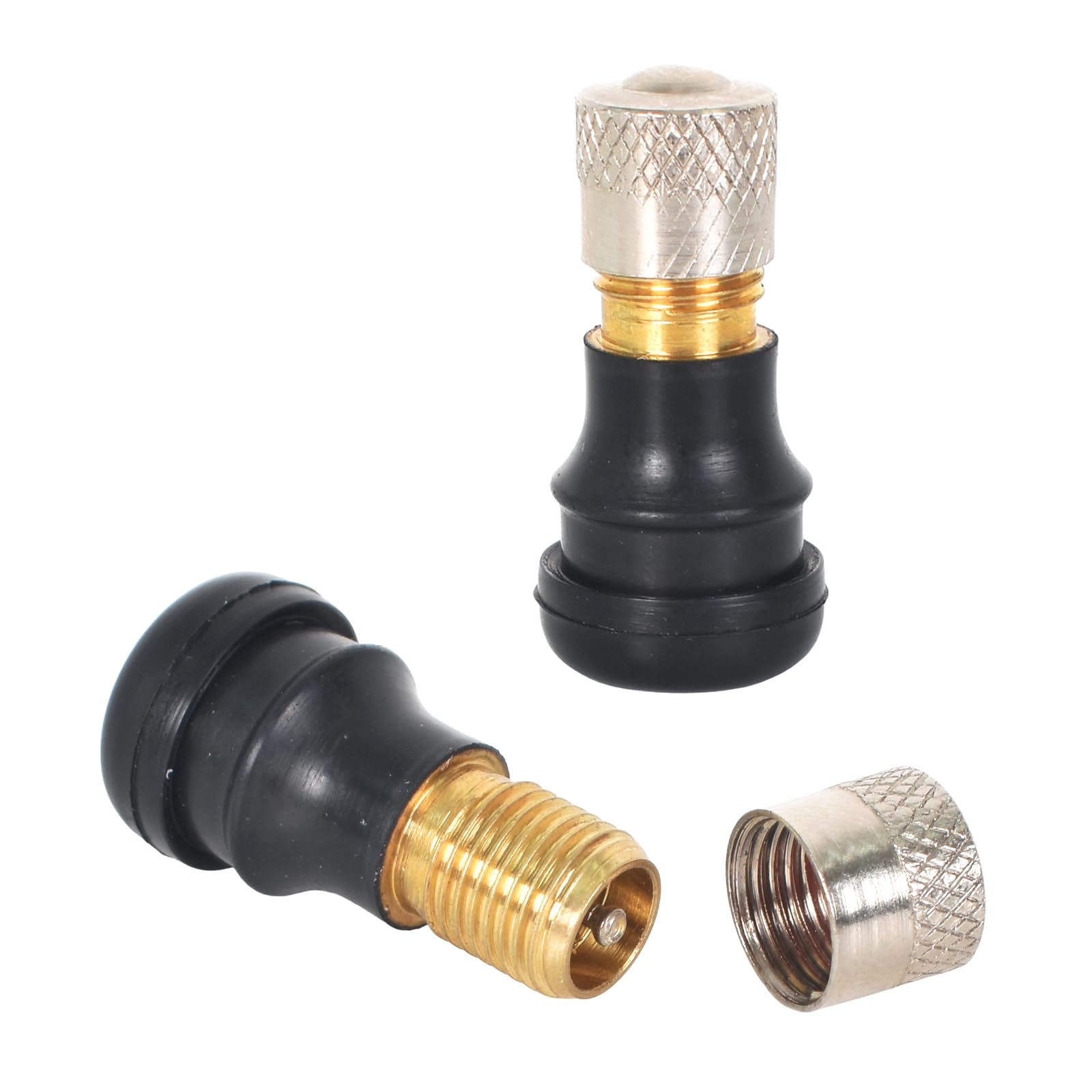 2 x E Scooter Valve Extension Adapter, E-Scooter Accessories Tubeless Valve, for Ninebot Max G30, for Xiaomi M365, Pro, Pro2, 1S, Essential, Mi 3, Segway Mini
