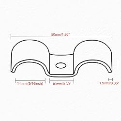 (10Set)14mm (9/16inch) Stainless Steel Double Line