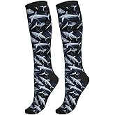 oyebn Duck Compression Socks Women and Men 15-20mmHg-Circulation Support Socks for Athletic Running Cycling