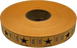 The Ticket Gurus-roll of 2000 Orange Star Tickets