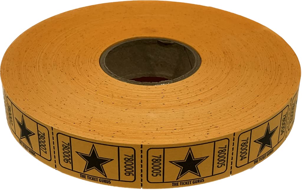 The Ticket Gurus-roll of 2000 Orange Star Tickets
