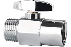 Solimeta Water Shut Off Valve, Shower Head Water Saver, Shower Head Flow Restrictor, Shower or Garden Water Flow Control Valv