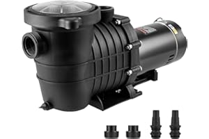 VEVOR Above Ground Pool Pump, 1.5 HP, 100 GPM Single Speed Swimming Pool Pump, 110V/240V 3450 RPM 50.9 ft Max Head Pool Pump 