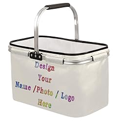 Customized Market Basket Collapsible Large Reusable