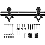 Austin & Mills AM-CH100, Black 6.6FT Rhombus-Shaped Barn Door Hardware Kit