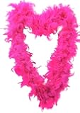 Feather Boa for Fancy Dress and Crafts - 65g and 180 cm Long - Hen Night Costume Burlesque 1920s Flapper Accessory Fancy Dress in 13 Colours (Pink - Pack of 1)