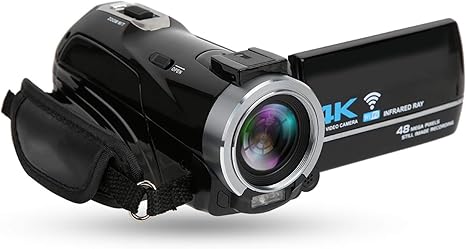 FOLOSAFENAR Camcorder Video Camera HDwith Remote Contfor Outdoor Picnic