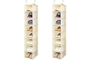 Hanging Shoe Organizer (Beige(2 pack))
