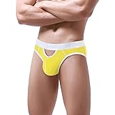 ZONBAILON Sexy Mens Briefs Cutout Underwear Low-Rise Comfortable Pouch Brief S M L XL 2XL