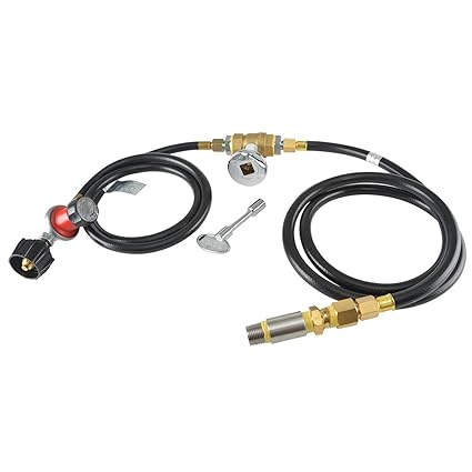 Stanbroil Fire Pit Installation Kit With 3 4 Chrome Key Valve For