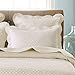 Sage Garden Luxury Pure Cotton Quilted Standard Pillow Sham 20'' x 26'', Ivory