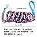 Mycicy 3ft 4ft 6ft 10ft Reflective Dog Leash, Nylon Rope Braided Heavy Duty Dog Training Leash for Large Medium Small Dogs Walking Lead