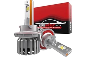 LUXSTER H13 9008 LED Light Bulbs, Dual Beam, 30000lm Super Bright, 55W HolyKnight Series, Foglight Bulbs, 6000K Cool White, Pack of 2